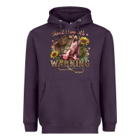 Plum shouldve come with a warning boots  cowboy Heavyweight Hoodie - NancyCooperArtShop