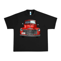 Black western red truck front view Urban Heavy Tee - FaDigitalArtStudio