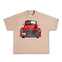 Burro western red truck front view Urban Heavy Tee - FaDigitalArtStudio