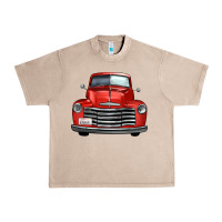 French Oak western red truck front view Urban Heavy Tee - FaDigitalArtStudio