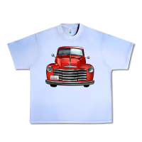 Grape Ice western red truck front view Urban Heavy Tee - FaDigitalArtStudio
