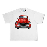 Lunar Rock western red truck front view Urban Heavy Tee - FaDigitalArtStudio