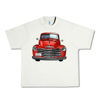 Pistachio western red truck front view Urban Heavy Tee - FaDigitalArtStudio