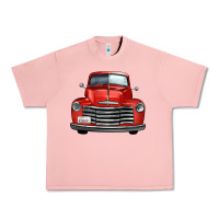 Salmon western red truck front view Urban Heavy Tee - FaDigitalArtStudio
