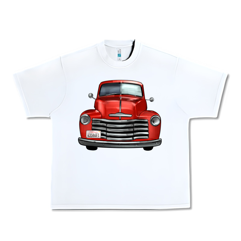 Western Red Truck Front View Urban Heavy Tee by FaDigitalArtStudio | Teevron