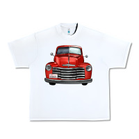 White western red truck front view Urban Heavy Tee - FaDigitalArtStudio