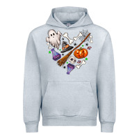 Heather Grey love hallowen Urban Hoodie - NancyCooperArtShop