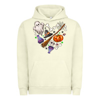 Pigment Pistachio love hallowen Urban Hoodie - NancyCooperArtShop