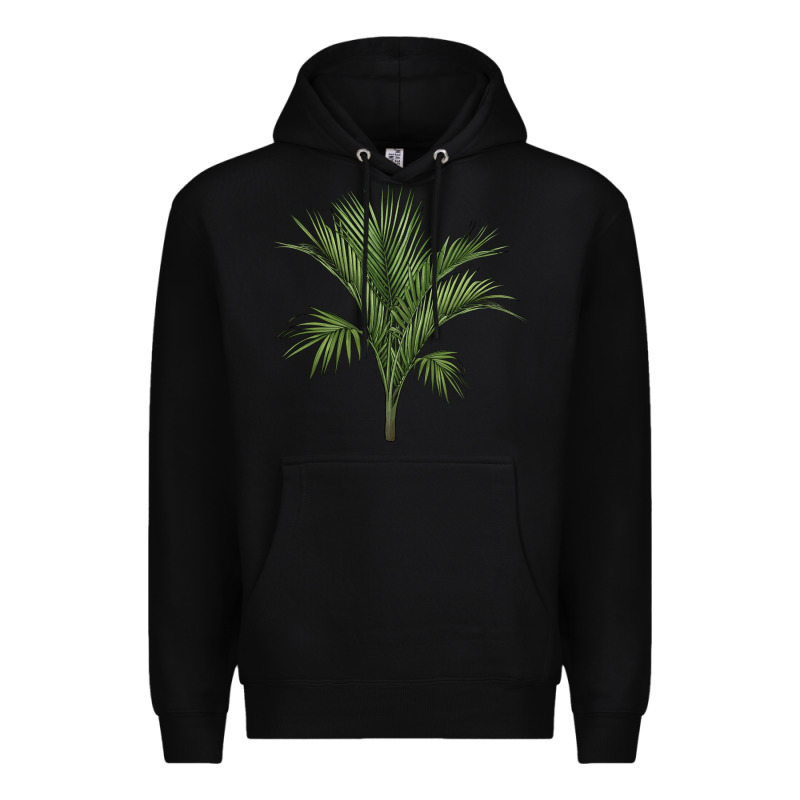 Botanical Majesty Palm Illustrations Premium Hoodie by LillyAllenDesigns | Teevron