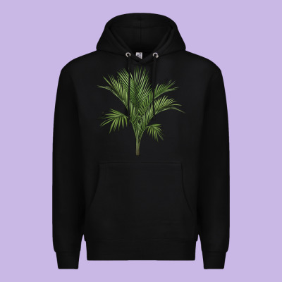Botanical Majesty Palm Illustrations Premium Hoodie Designed By Lillyallendesigns