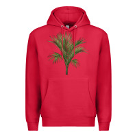 Cardinal Botanical Majesty Palm Illustrations Premium Hoodie - LillyAllenDesigns