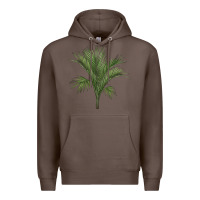 Coffee Botanical Majesty Palm Illustrations Premium Hoodie - LillyAllenDesigns