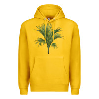 Lemon Botanical Majesty Palm Illustrations Premium Hoodie - LillyAllenDesigns