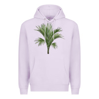 Lilac Botanical Majesty Palm Illustrations Premium Hoodie - LillyAllenDesigns