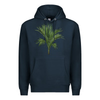 Navy Botanical Majesty Palm Illustrations Premium Hoodie - LillyAllenDesigns