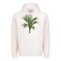 Pale Pink Botanical Majesty Palm Illustrations Premium Hoodie - LillyAllenDesigns