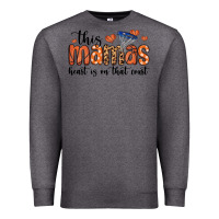 Charcoal Heather this mamas heart is on that court Premium Sweatshirt - MaliasSmallBusiness