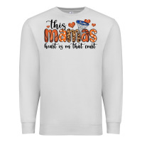 Dove Grey this mamas heart is on that court Premium Sweatshirt - MaliasSmallBusiness