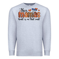 Heather Grey this mamas heart is on that court Premium Sweatshirt - MaliasSmallBusiness