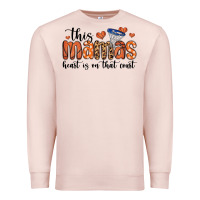 Pale Pink this mamas heart is on that court Premium Sweatshirt - MaliasSmallBusiness