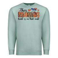 Seafoam this mamas heart is on that court Premium Sweatshirt - MaliasSmallBusiness