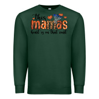 Sports Green this mamas heart is on that court Premium Sweatshirt - MaliasSmallBusiness