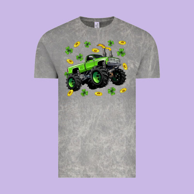 Monster Truck St Patricks Day Vintage Tee Designed By Neo Western