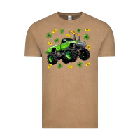 Vintage Coffee Monster truck st patricks day Vintage Tee - Neo Western