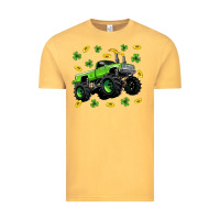 Vintage Mustard Monster truck st patricks day Vintage Tee - Neo Western