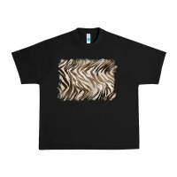 Black brown zebra pattern background Urban Heavy Tee - BarkalooDesign
