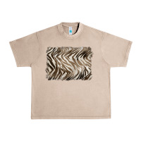 French Oak brown zebra pattern background Urban Heavy Tee - BarkalooDesign