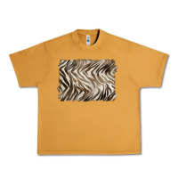 Peanut Butter brown zebra pattern background Urban Heavy Tee - BarkalooDesign