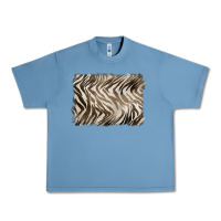 Pebble Blue brown zebra pattern background Urban Heavy Tee - BarkalooDesign