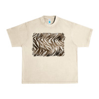Sandshell brown zebra pattern background Urban Heavy Tee - BarkalooDesign