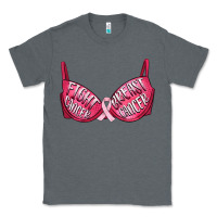 Charcoal Heather Fight cancer breast cancer bra Classic Tee - Artiststas