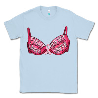 Dusty Blue Fight cancer breast cancer bra Classic Tee - Artiststas