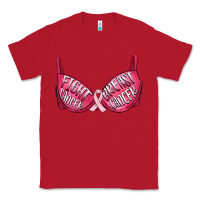 Red Fight cancer breast cancer bra Classic Tee - Artiststas