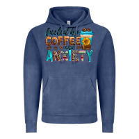 Vintage Denim fueled by coffee and anxiety Vintage Hoodie - Zillion Design Studio