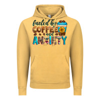 Vintage Mustard fueled by coffee and anxiety Vintage Hoodie - Zillion Design Studio
