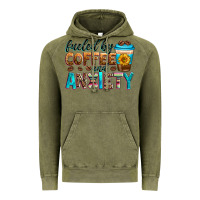 Vintage Olive fueled by coffee and anxiety Vintage Hoodie - Zillion Design Studio