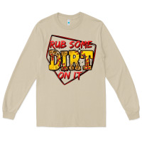 Mushroom rub some dirt on it softball Long Sleeve Tee - Jasminsmagicworld