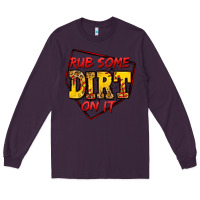 Plum rub some dirt on it softball Long Sleeve Tee - Jasminsmagicworld