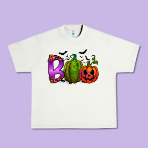 Boo Halloween Urban Heavy Tee Designed By Racoondesign