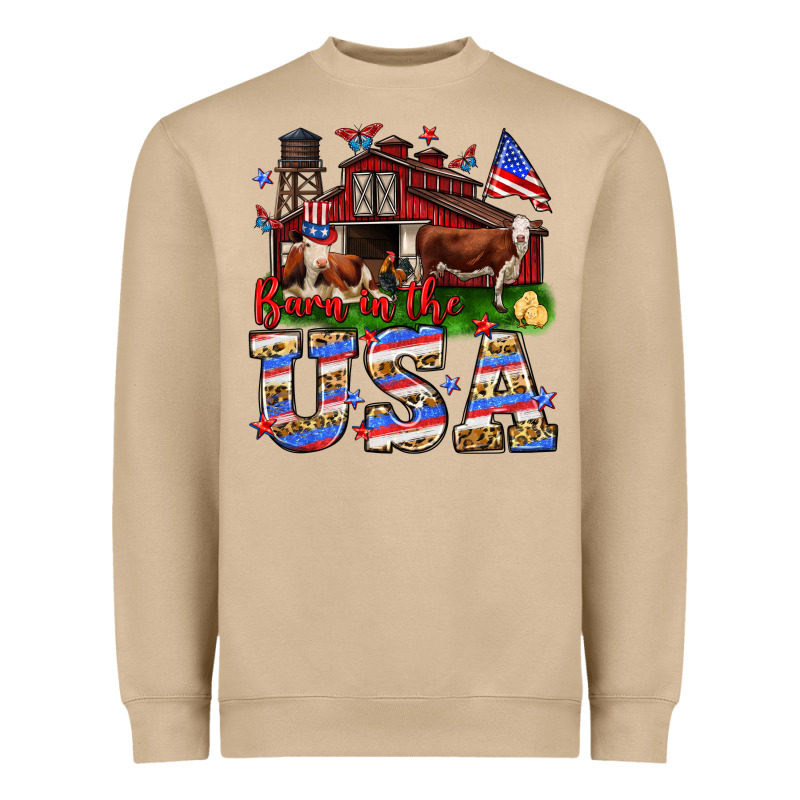 Barn In The Usa Heavyweight Sweatshirt by Neo Western | Teevron
