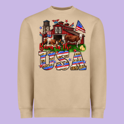 Barn In The Usa Heavyweight Sweatshirt Designed By Neo Western