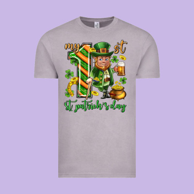 My 1 St St. Patricks Day Vintage Tee Designed By Neo Western