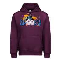 Mauve Wine Stay Spooky Urban Hoodie - texasbilliewilder