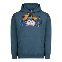 Pigment Midnight Navy Stay Spooky Urban Hoodie - texasbilliewilder