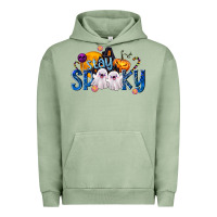 Pigment Oil Green Stay Spooky Urban Hoodie - texasbilliewilder