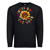 Black focus on the good Premium Sweatshirt - MaliasSmallBusiness